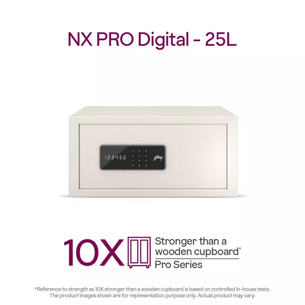 Godrej NX Pro Digital Ivory Home Locker, 25 L