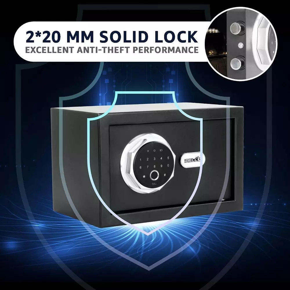 ibell-electronic-safe-locker-stainless-steel-20-l-capacity-black-with-interior-light-ibl-sl-20f