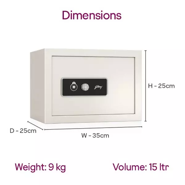 Godrej Home Locker NX PRO 15 L Mechanical Single Control Ebony