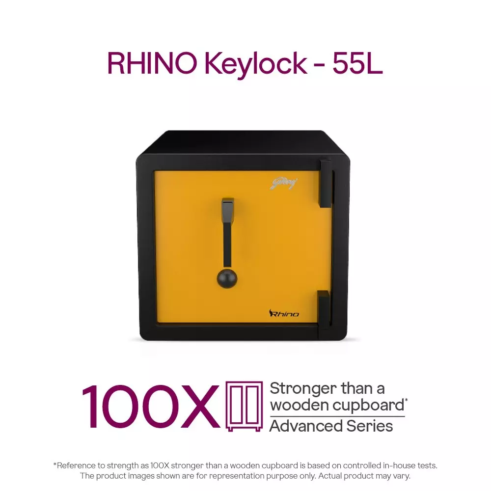 Godrej Home Locker NX Advanced 55 L Yellow Mechanical Single Control