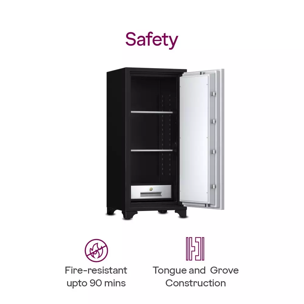 Godrej Fire Resistant Home Locker 169 L Ivory Mechanical Dual Control, CENTIGUARD 1060 (KL)