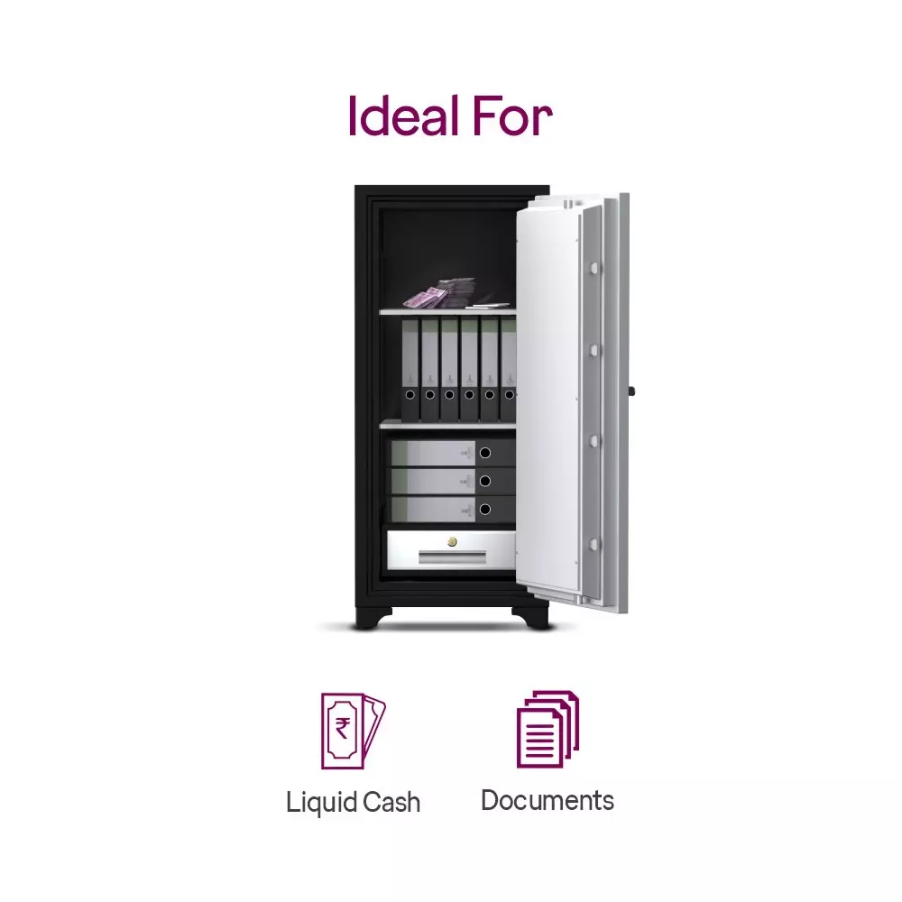 Godrej Fire Resistant Home Locker 169 L Ivory Mechanical Dual Control, CENTIGUARD 1060 (KL)
