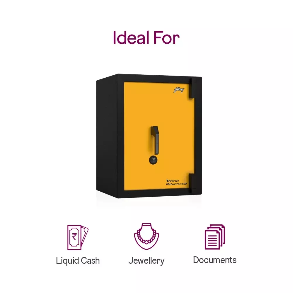 Godrej Home Locker NX Advanced 79 L Yellow Mechanical Single Control