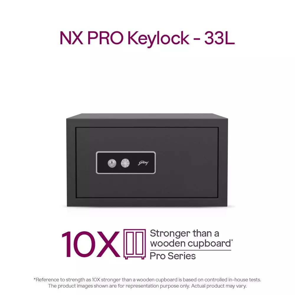 Godrej Home Locker NX PRO 33 L Mechanical Dual Control Ebony