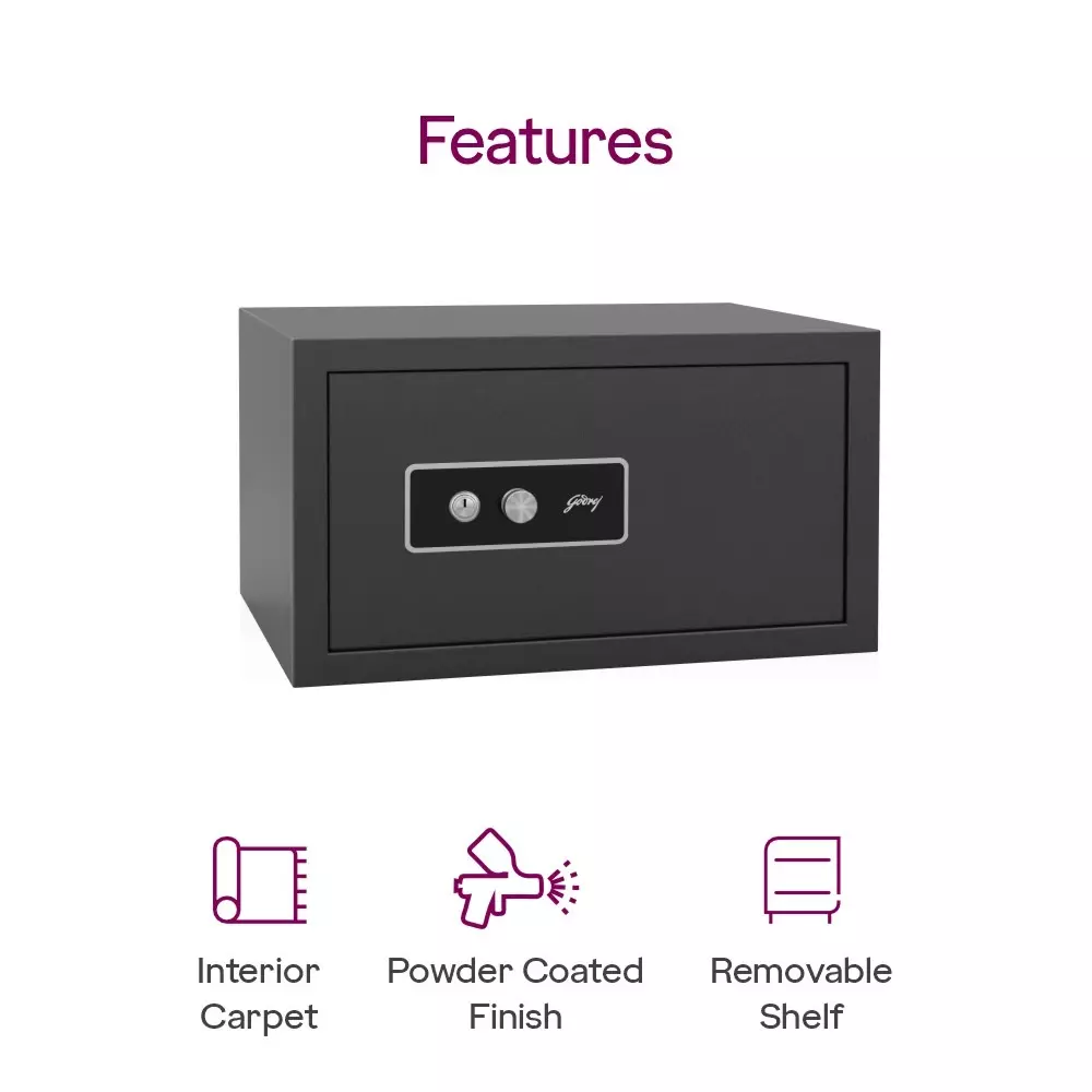 Godrej Home Locker NX PRO 33 L Mechanical Dual Control Ebony