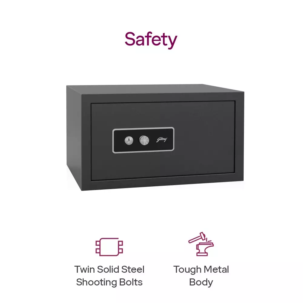 Godrej Home Locker NX PRO 33 L Mechanical Dual Control Ebony
