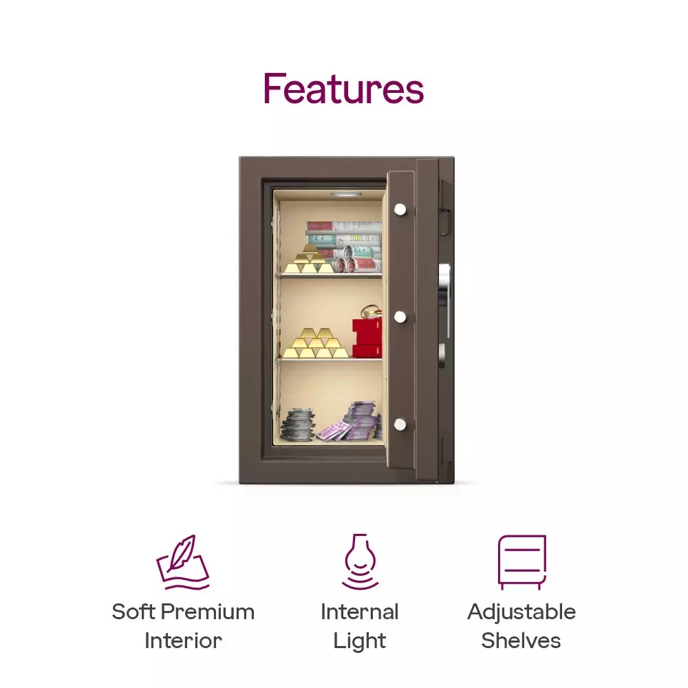 Godrej Home Locker Extreme 78 L Coffee Brown Key, MATRIX 2414 (KL)