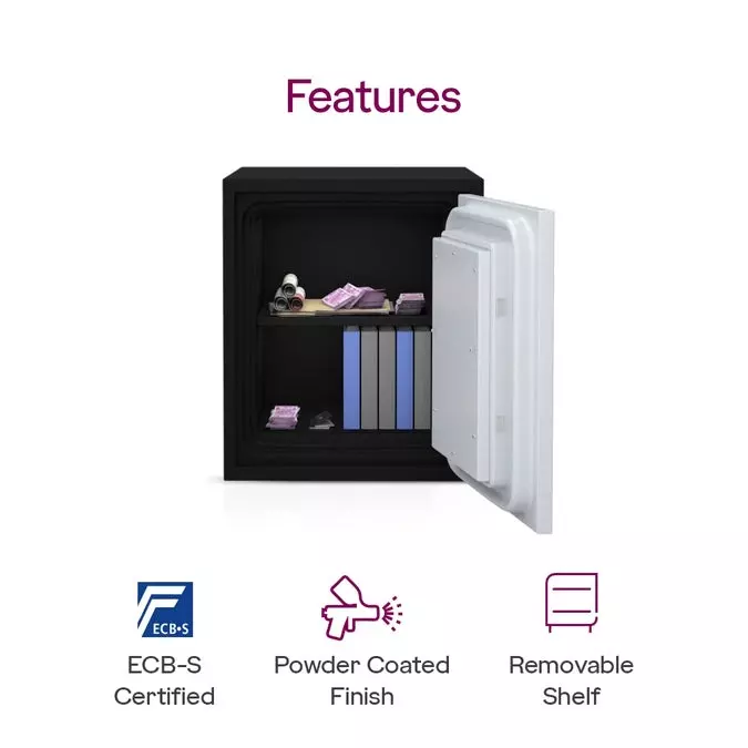 Godrej Fire Resistant Home Locker 20 L Ivory Mechanical Dual Control, SAFIRE 20L (KL)