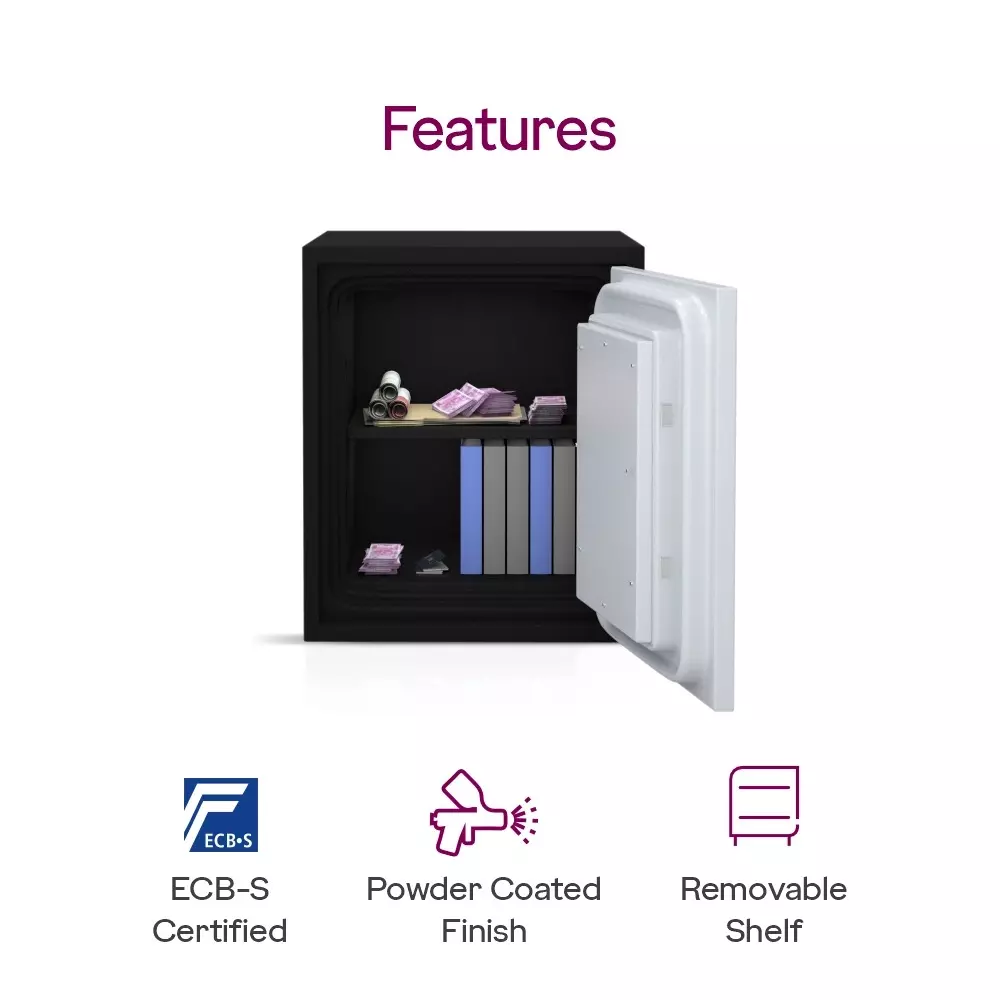 Godrej Fire Resistant Home Locker 40 L Ivory Mechanical Dual Control, SAFIRE 40L (KL)