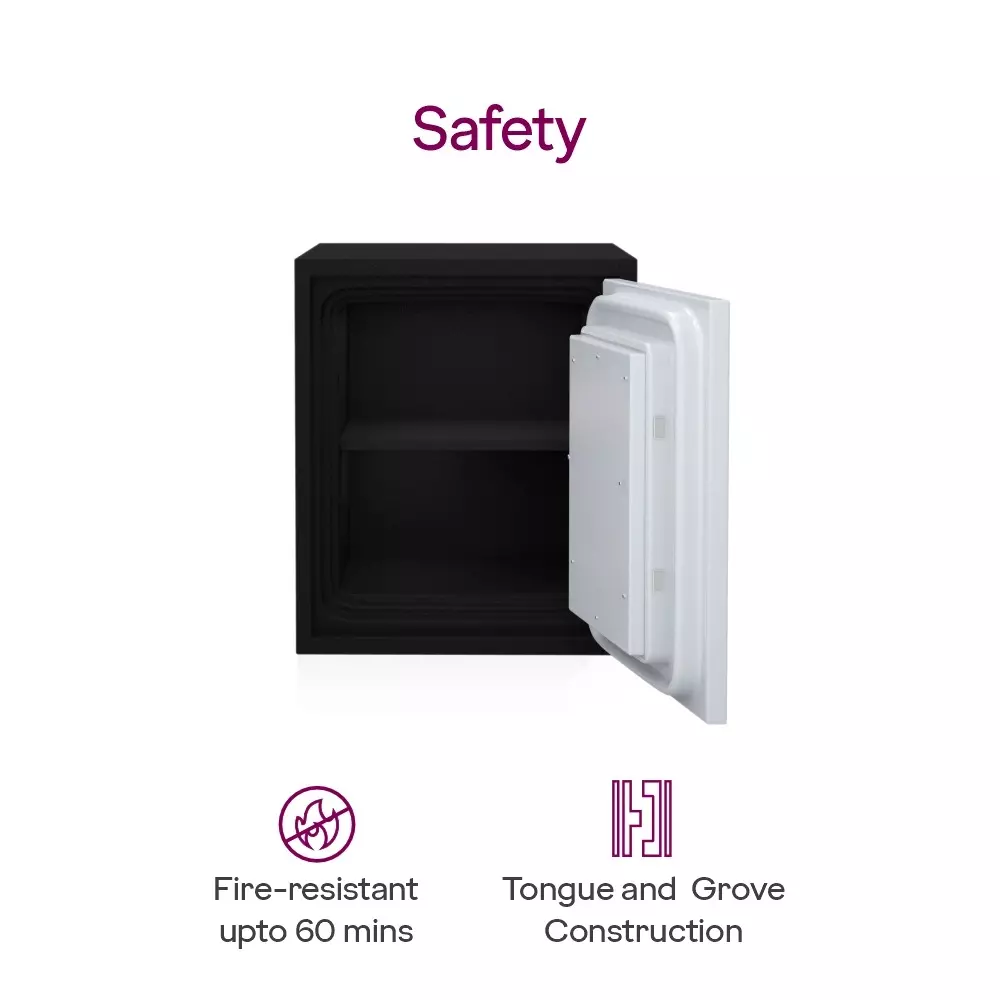 Godrej Fire Resistant Home Locker 40 L Ivory Mechanical Dual Control, SAFIRE 40L (KL)