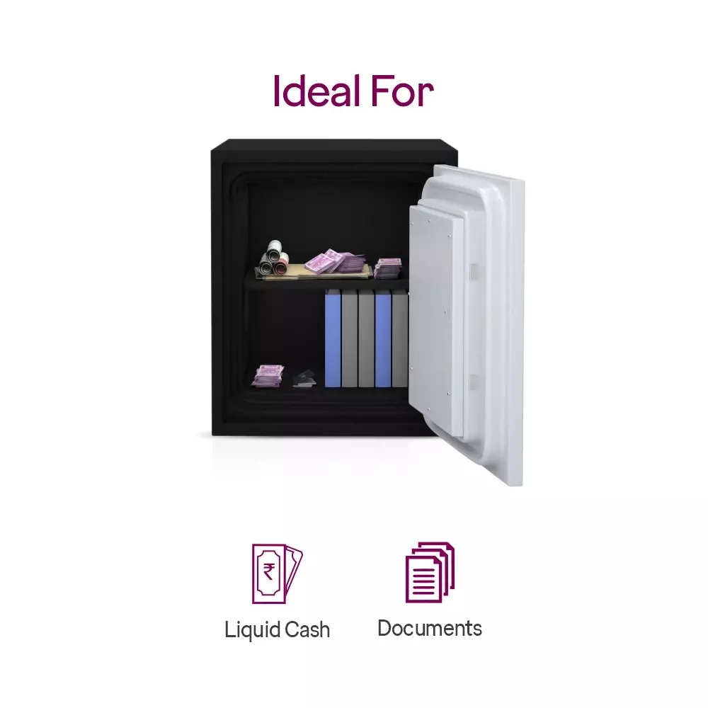 Godrej Fire Resistant Home Locker 40 L Ivory Mechanical Dual Control, SAFIRE 40L (KL)