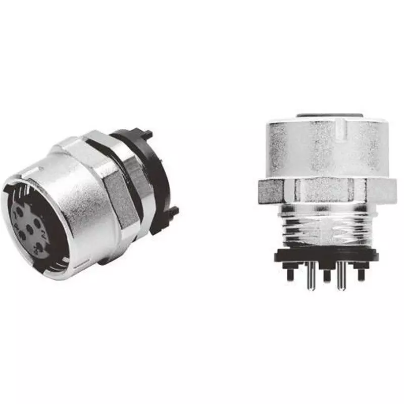 Omron M12 Panel Mounting Straight Terminal 40 mΩ or Less, XS5P-T426-1