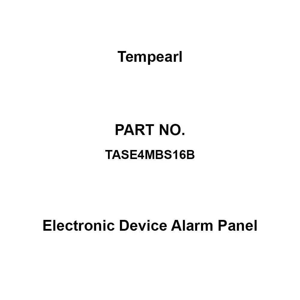 Tempearl Electronic Device Alarm Panel Steel Plate, Recessed Type 4 Circuits, TASE4MBS16B