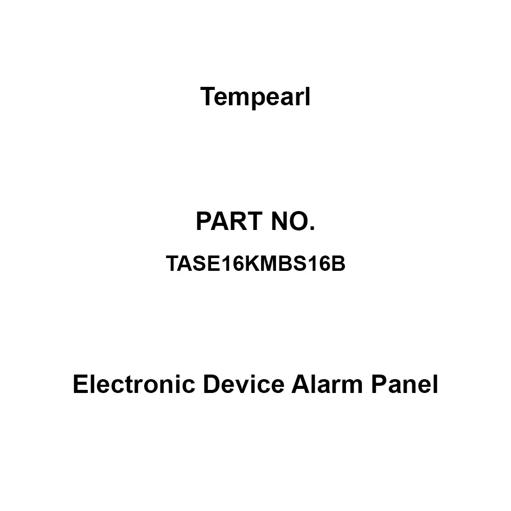 Tempearl Electronic Device Alarm Panel Steel Plate, Recessed Type 16 Circuits, TASE16KMBS16B