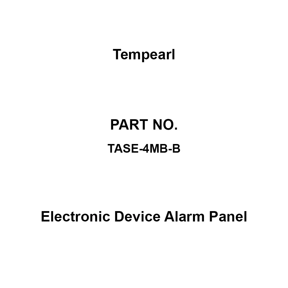 Tempearl Electronic Device Alarm Panel Steel Plate, Recessed Type 4 Circuits, TASE-4MB-B