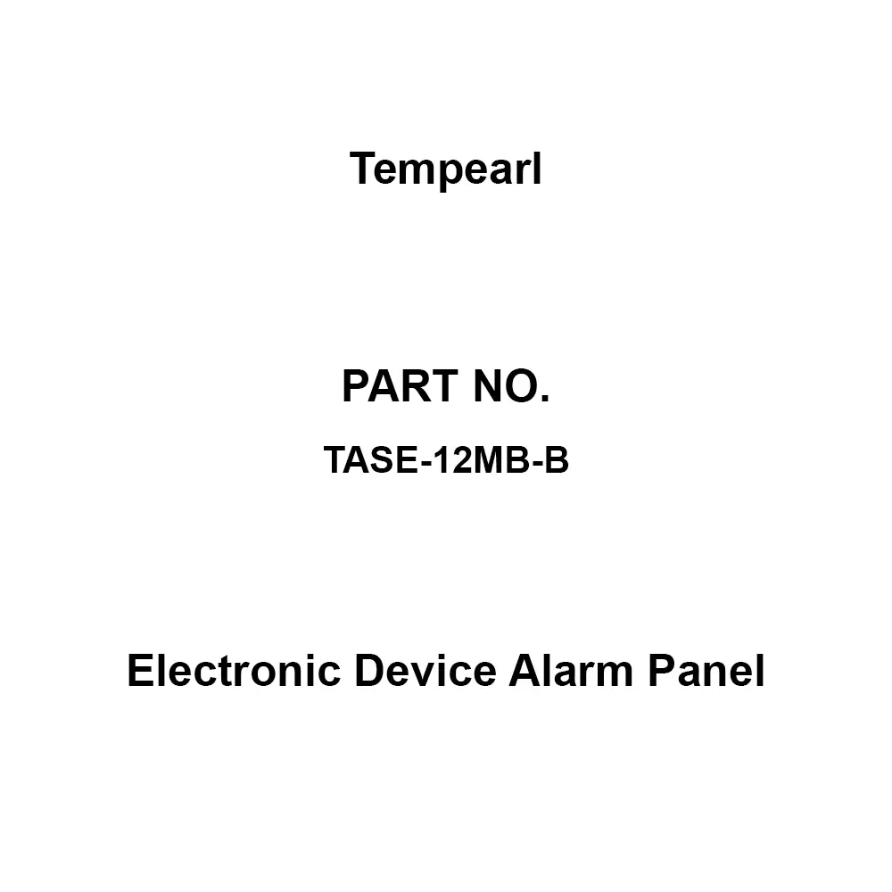 Tempearl Electronic Device Alarm Panel Steel Plate, Recessed Type 12 Circuits, TASE-12MB-B