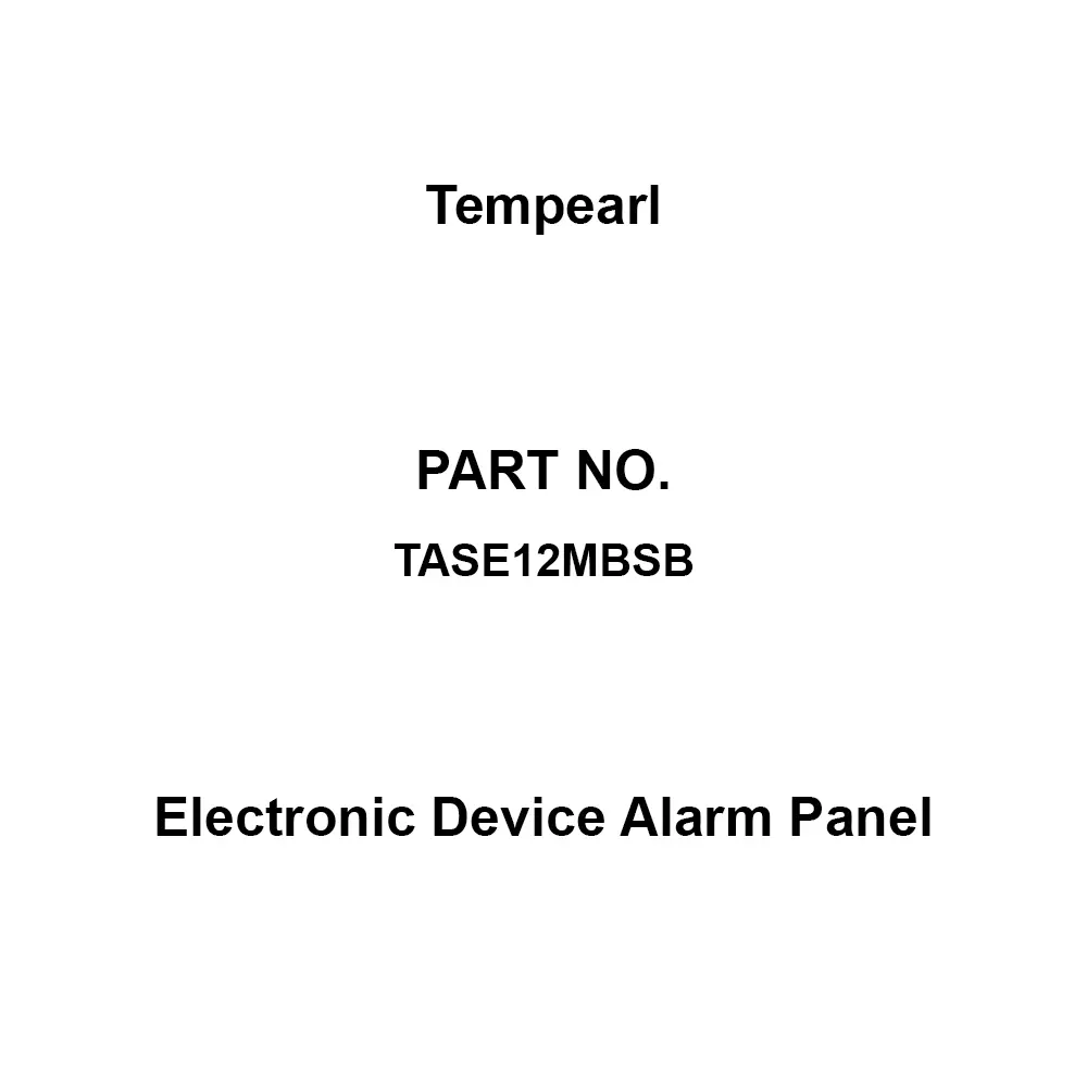 Tempearl Electronic Device Alarm Panel Steel Plate, Recessed Type 12 Circuits, TASE12MBSB