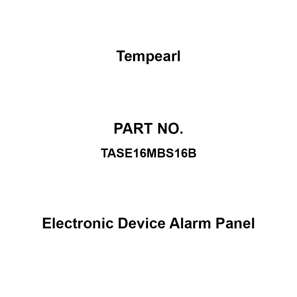 Tempearl Electronic Device Alarm Panel Steel Plate, Recessed Type 16 Circuits, TASE16MBS16B