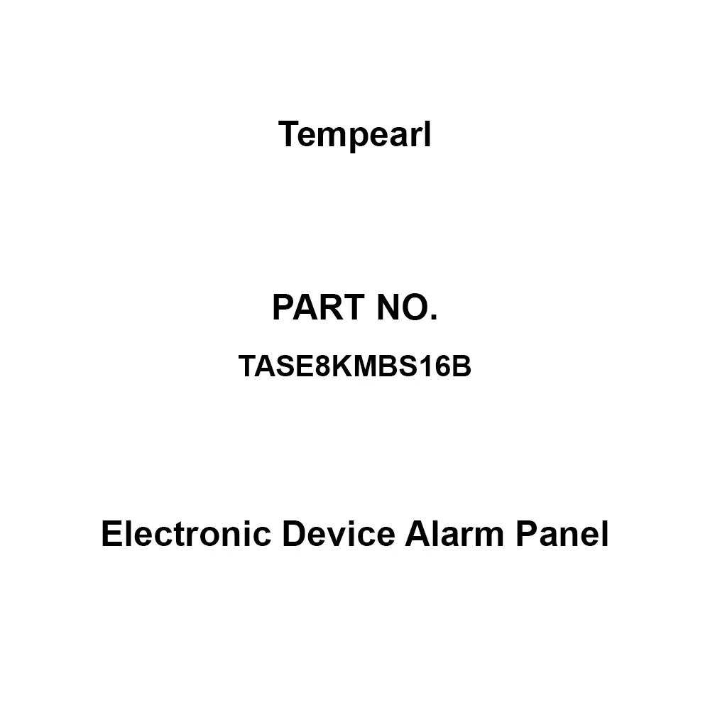 Tempearl Electronic Device Alarm Panel Steel Plate, Recessed Type 8 Circuits, TASE8KMBS16B