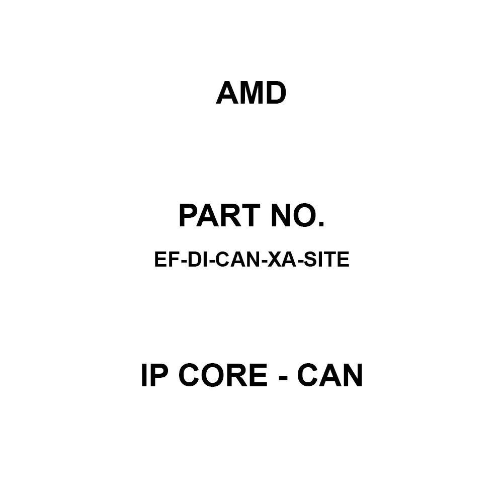 AMD IP Core - CAN IP Core, EF-DI-CAN-XA-SITE