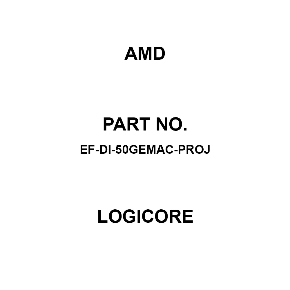 AMD LogiCORE for UltraScale, UltraScale+ FPGAs, EF-DI-50GEMAC-PROJ