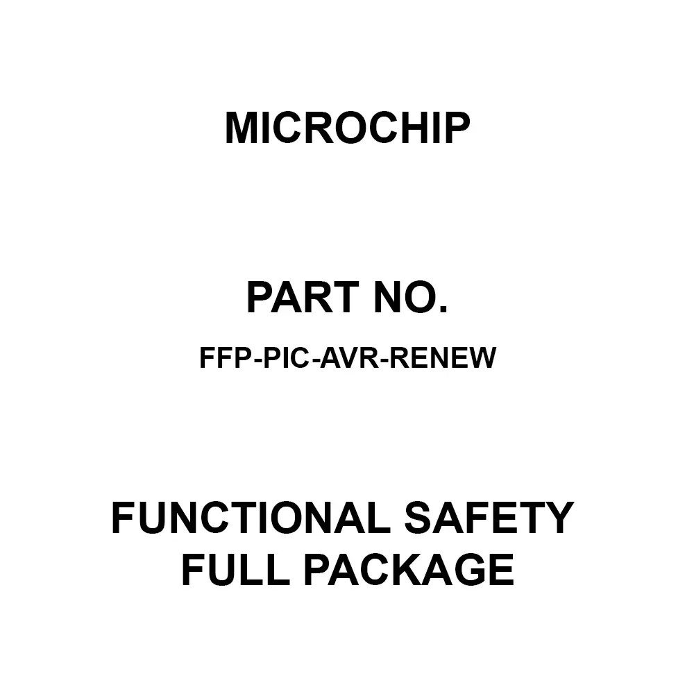MICROCHIP Functional Safety Full Package for AVR DB, FFP-PIC-AVR-RENEW