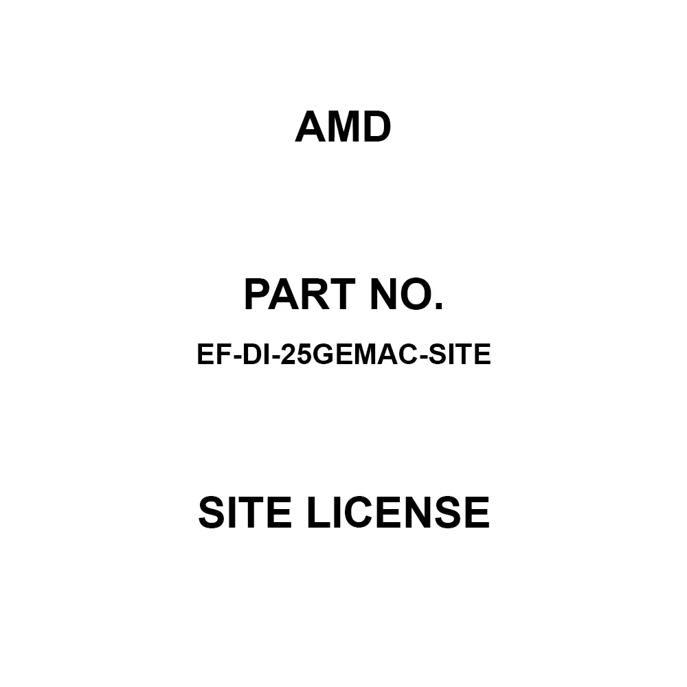 AMD Site License for UltraScale, UltraScale+ FPGAs, EF-DI-25GEMAC-SITE