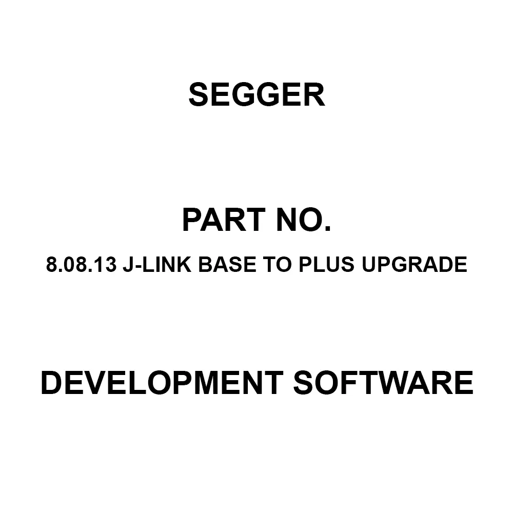 SEGGER Development Software for 8051, 8.08.13 J-Link BASE to PLUS Upgrade