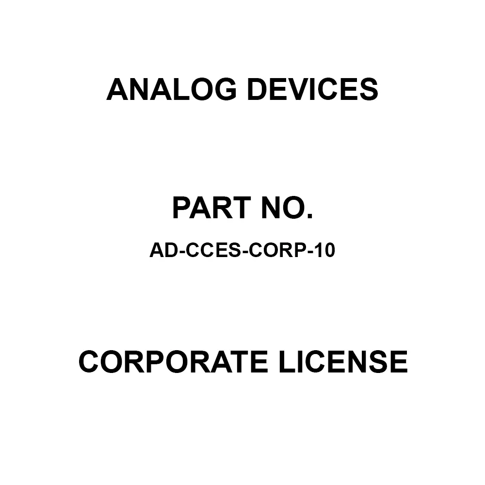 ANALOG DEVICES Corporate License for CCES, AD-CCES-CORP-10