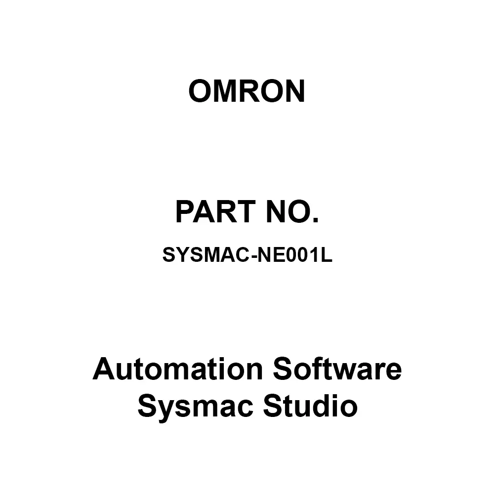 Omron Automation Software Sysmac Studio, SYSMAC-NE001L