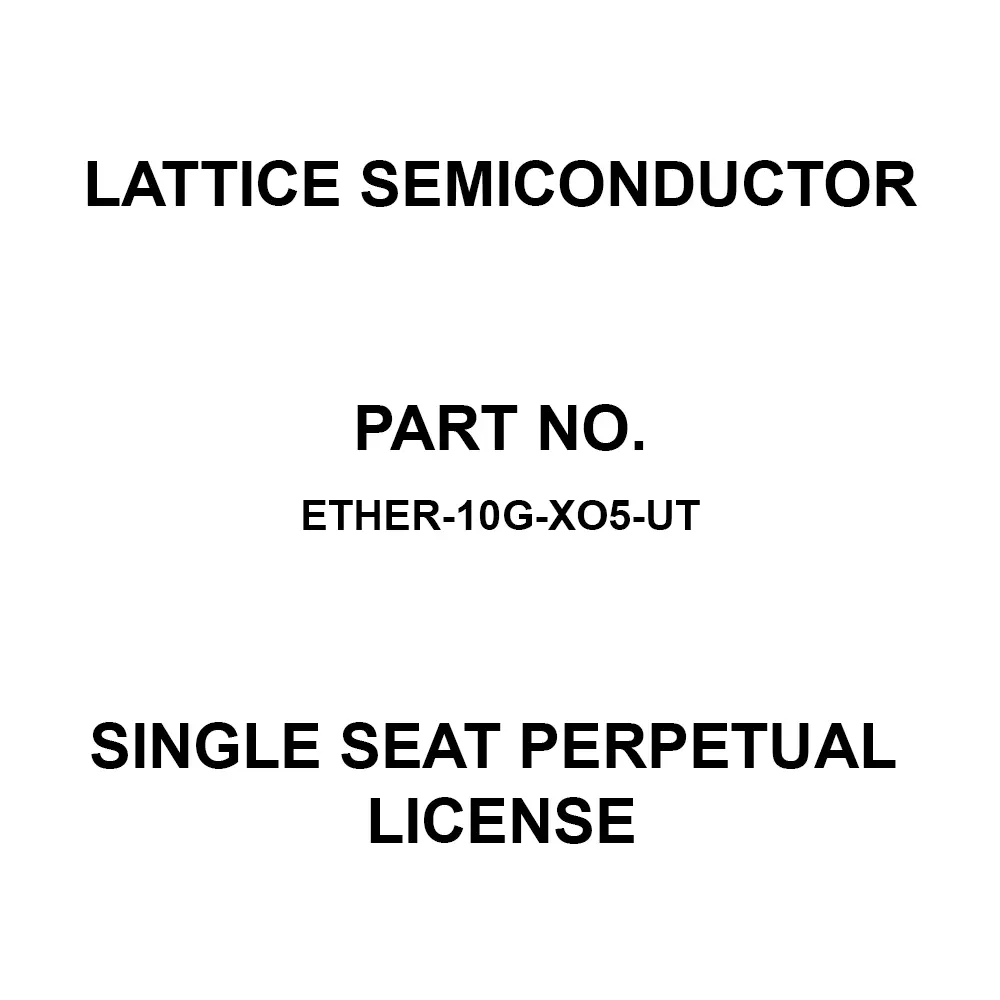 LATTICE SEMICONDUCTOR Single Seat Perpetual License for CertusPro-NX, ETHER-10G-XO5-UT