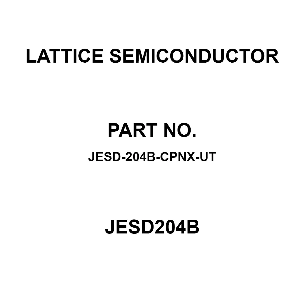 LATTICE SEMICONDUCTOR JESD204B for CertusPro-NX, JESD-204B-CPNX-UT