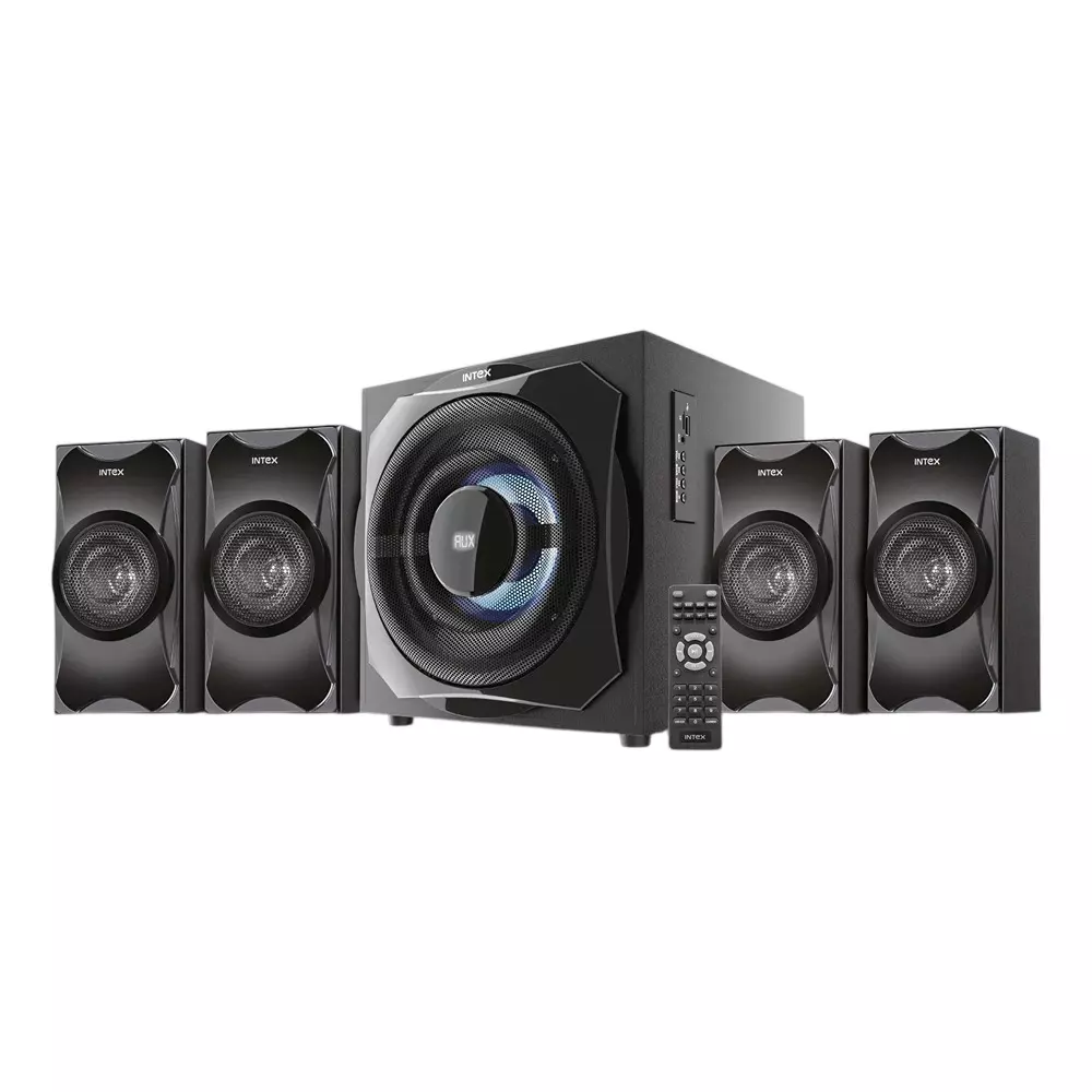 INTEX 130 W 4.1 Channel Bluetooth Multimedia Spaker Black, 4.1 ROAR 1300 (BOMB)