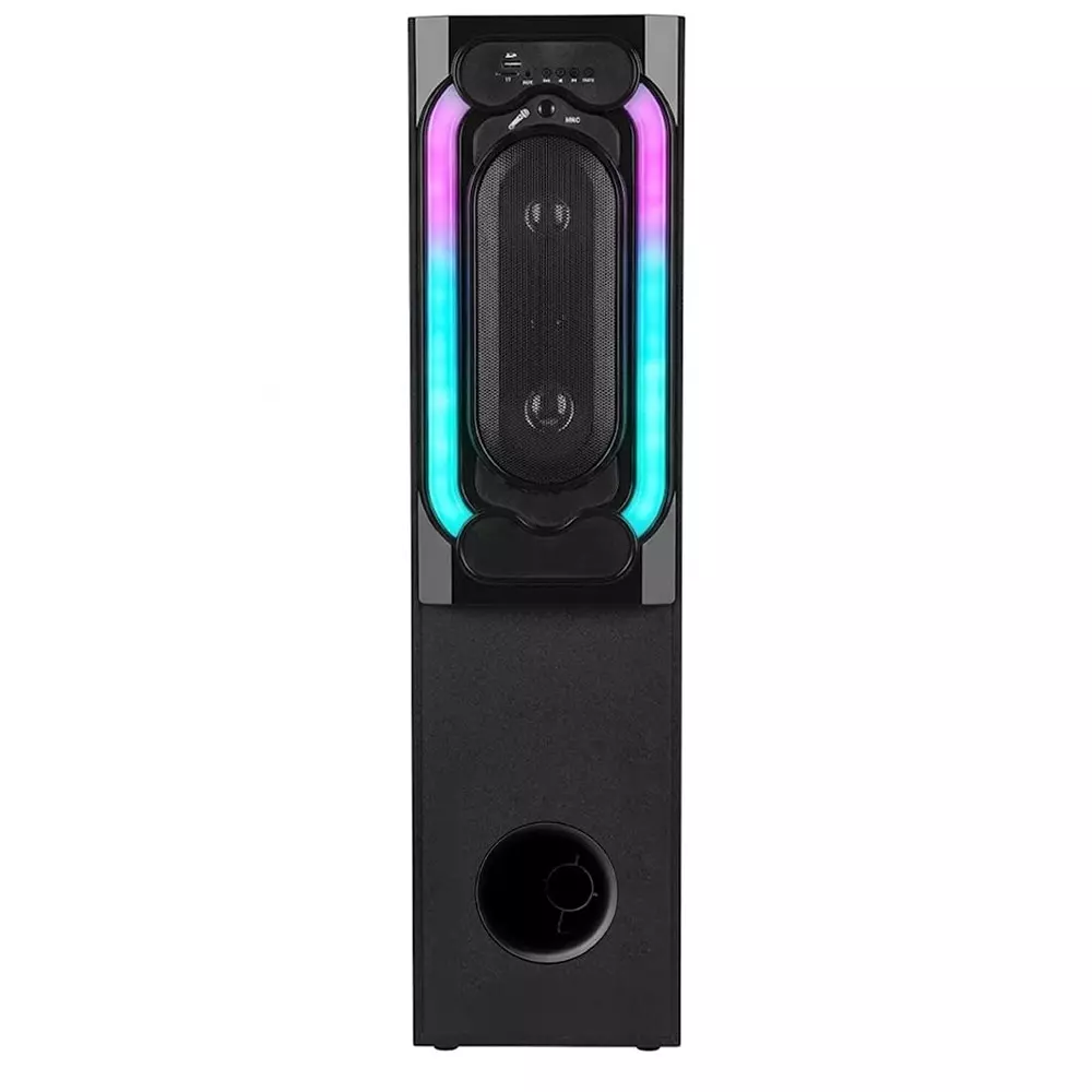 ikall-bluetooth-tower-speaker-180-w-deep-bass-wireless-streaming-mic-input-with-dual-woofers-led-party-lights-ikl-ik006ts-blk