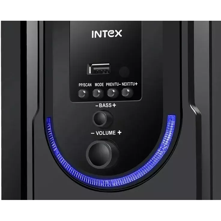 INTEX Multimedia Speaker 70 W Wireless Bluetooth Connectivity 4.1 Channel Type Black, 4701 (301 PRO)