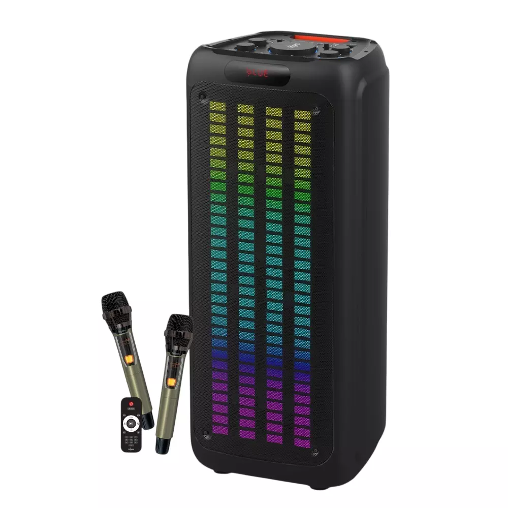 FINGERS Party Speaker 80 W (Peak -110 W) Output Power Bluetooth v5.3 Wireless Protocol 10 m (Speaker), 15 - 25 m (Mic) Wireless Range Rich Black Color, RollingParties-110