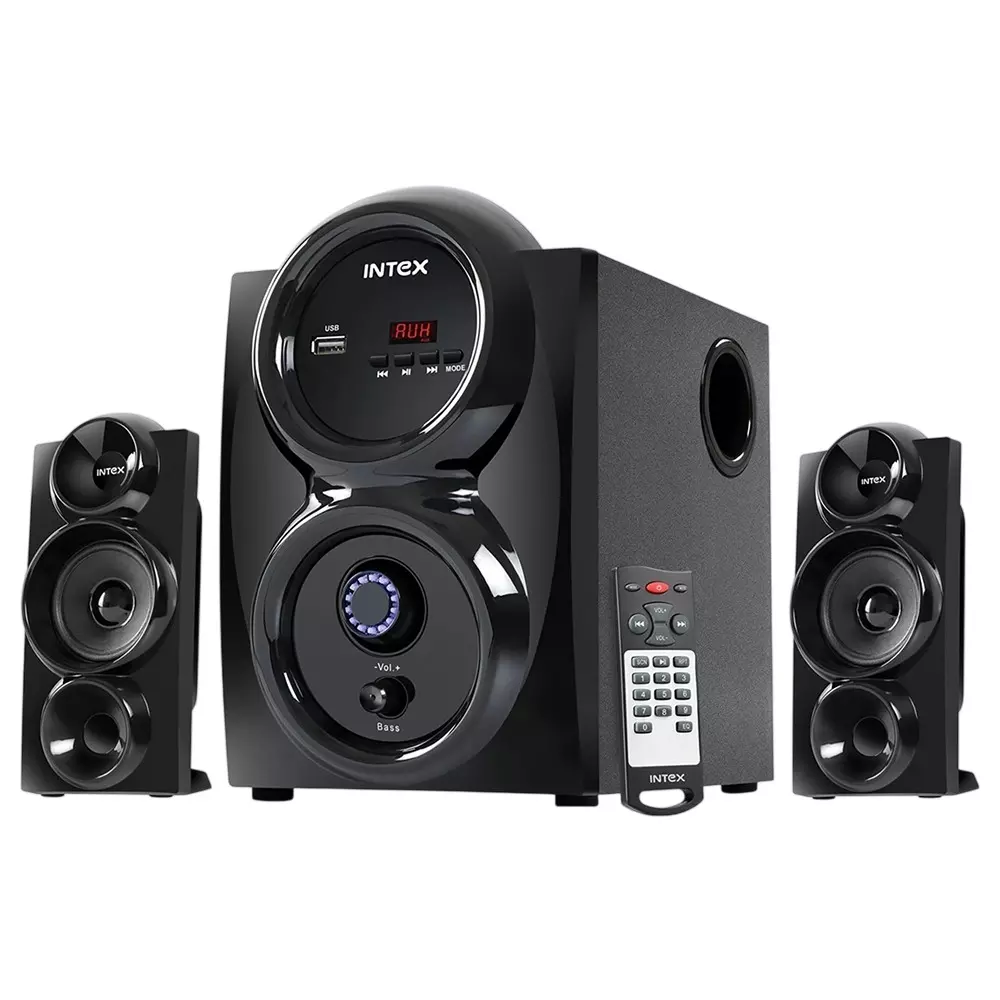 INTEX 60 W 2.1 Channel Bluetooth Home Theatre Black, IT-SHINE 2.1