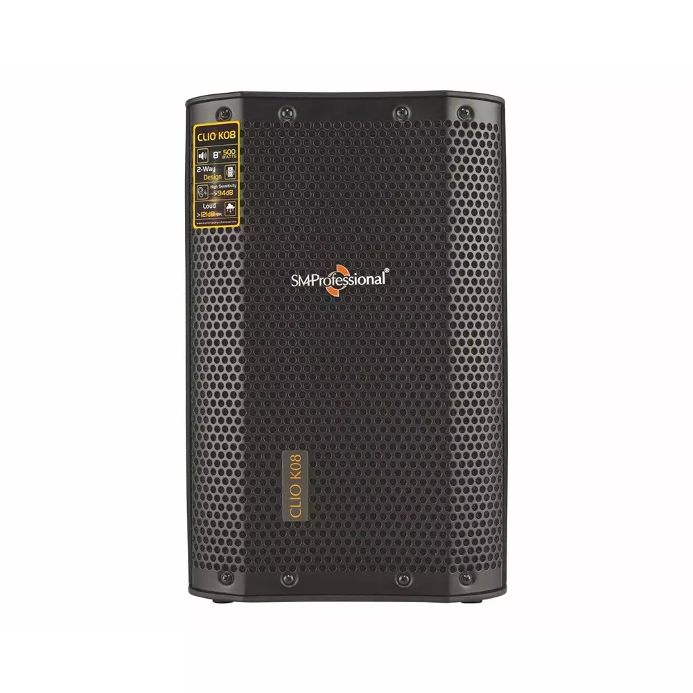 Studiomaster 2 Way Loud DJ Speaker 28x24x43.5 cm 50-20000 dB Frequency Response 500 W, Clio K08