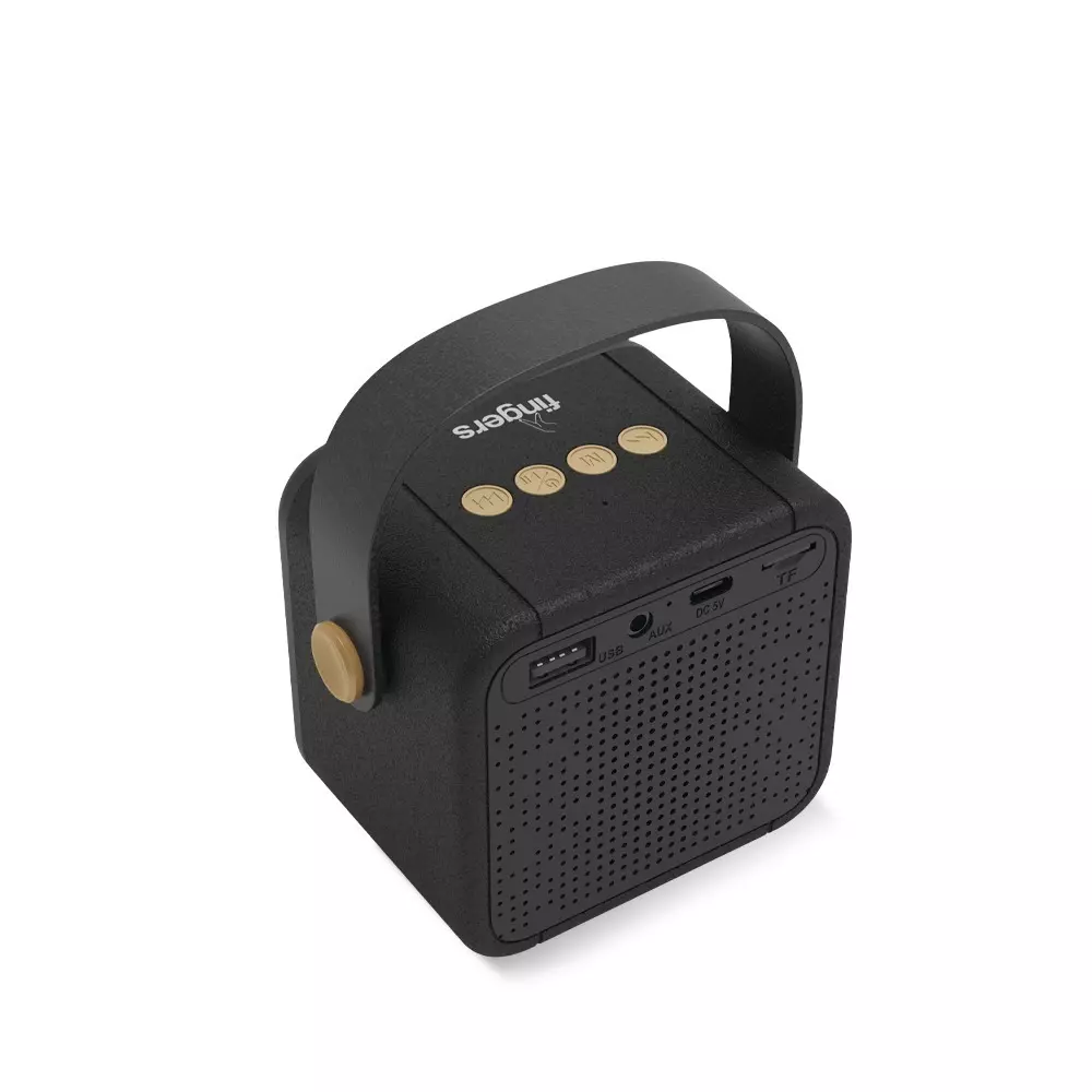 fingers-portable-speaker-5-w-output-power-1200-mah-battery-capacity-10-m-wireless-range-bluetooth-v53-wireless-protocol-rich-black-color-soundking