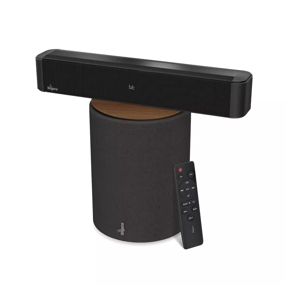 FINGERS Bar Speaker 60 W (15W x 2 + 30 W) Output Power BT v5.4 + EDR Wireless Protocol 10 m Wireless Range Color, RoomFilling-352