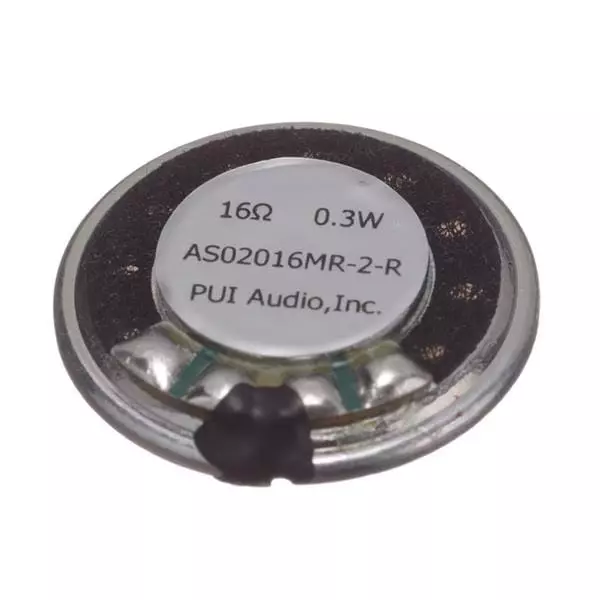 PUI AUDIO Speaker Electromagnetic Board Mount 91 dBA Sound Pressure Level, AS02016MR-2-R