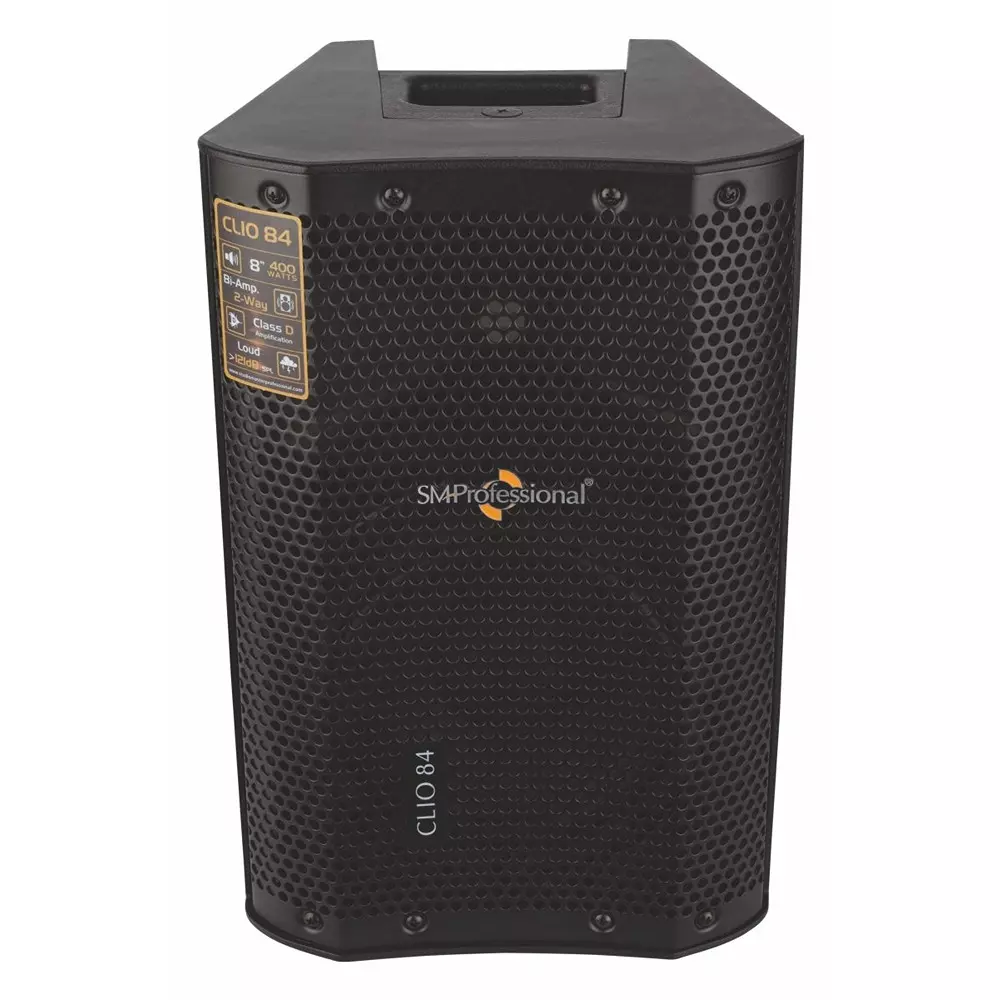 Studiomaster Loud DJ Speaker 28x24x43.5 cm Bi-Amp System 40 Hz-20 kHz (-+3 dB) 400 W, Clio 84