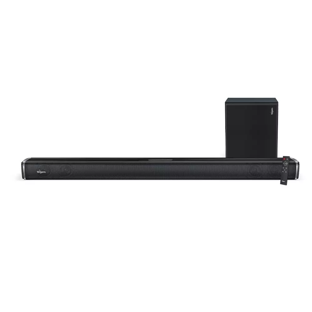 FINGERS Bar Speaker 100 W Output Power Bluetooth v5.0 Wireless Protocol 10 m Wireless Range Rich Black Color, Octane-100