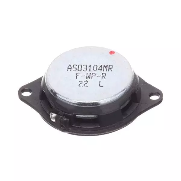 PUI AUDIO Speaker Waterproof Flange Mount 94 dBA Sound Pressure Level, AS03104MR-F-WP-R