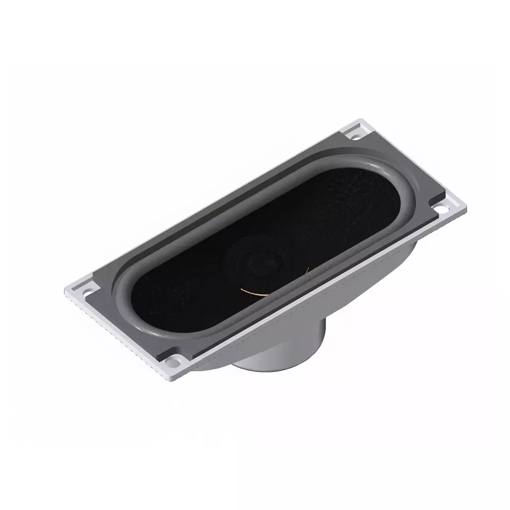 PUI AUDIO Speaker Solder Eyelet Termination Style Rectangular Shape 8 Ω Impedance, AS07008MO-R