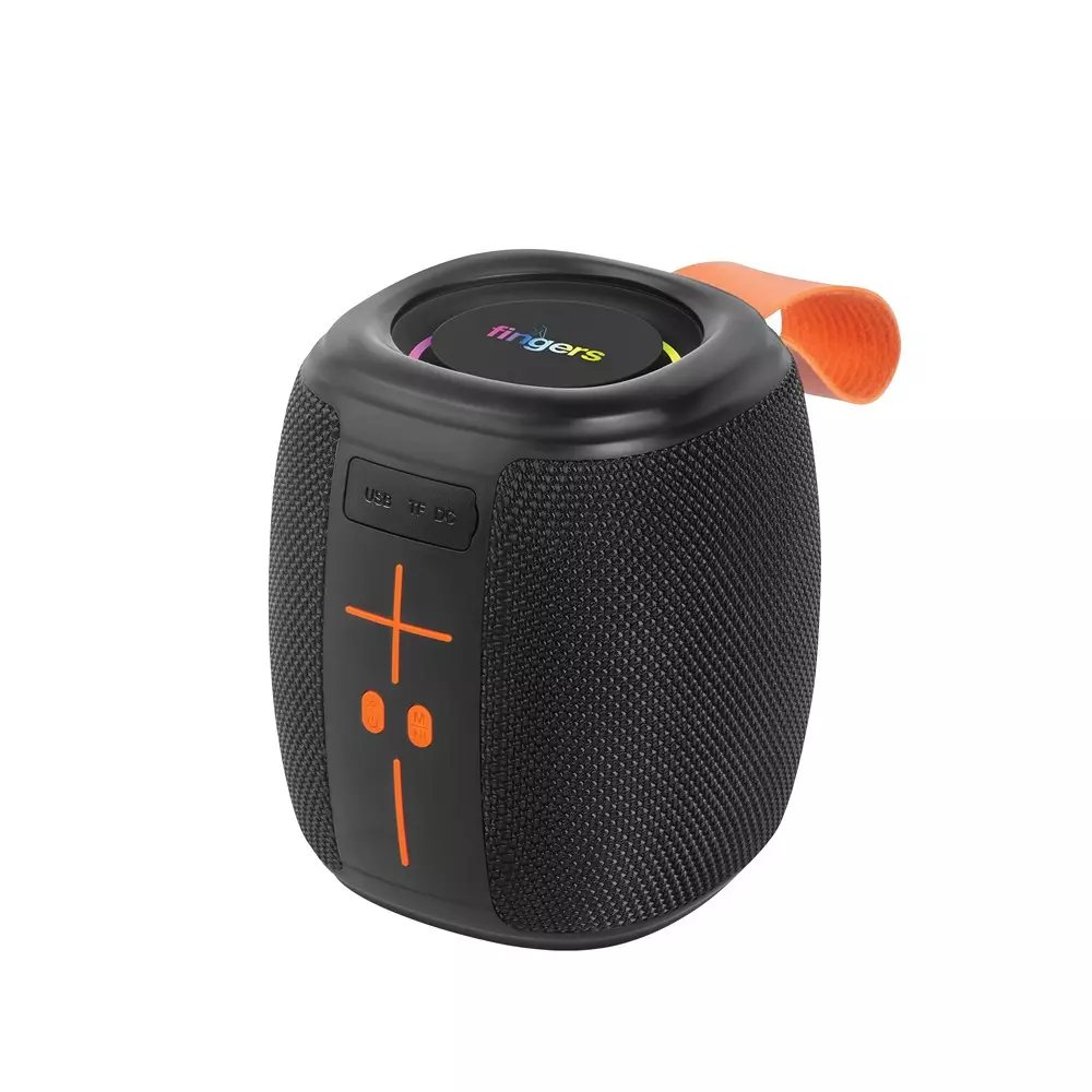 fingers-portable-speaker-8-w-output-power-1200-mah-battery-capacity-10-m-wireless-range-bluetooth-v53-wireless-protocol-rich-black-color-soundnugget-bt6