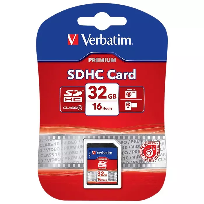 Verbatim 32 GB SDHC SD Card Class 10, 43963
