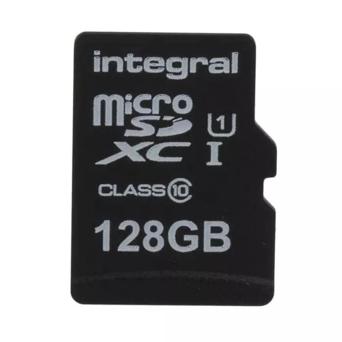 Integral Memory 128 GB MicroSDXC Micro SD Card Class 10, INMSDX128G10-90U1