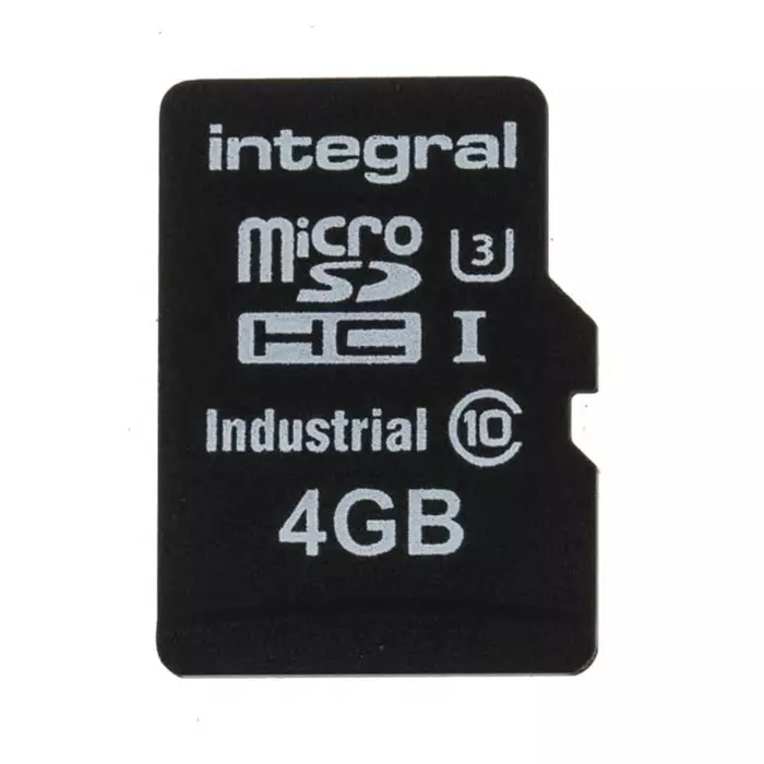 Integral Memory 4 GB Industrial MicroSDHC Micro SD Card UHS-1, INIMSD4GPSLC