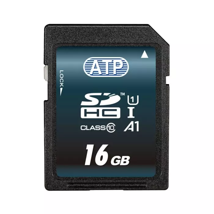 ATP 16 GB Industrial SD SD Card Class 10 UHS-1, FM16G0SD3V36BFC